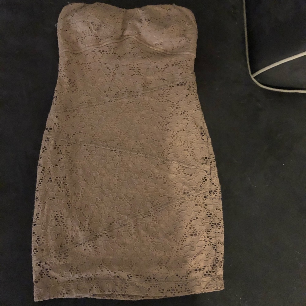 VOXX NWT-  strapless minidress- mocha color sz- Sm
